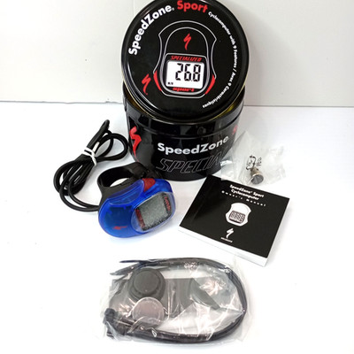 Specialized SpeedZone Sport Bike Computer 481-01201 Blue w/ Tin & Accessories
