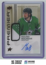 2024-25 UD Premier Acetate Rookie Bronze Auto Patch Mavrik Bourque /249 #AR-MB
