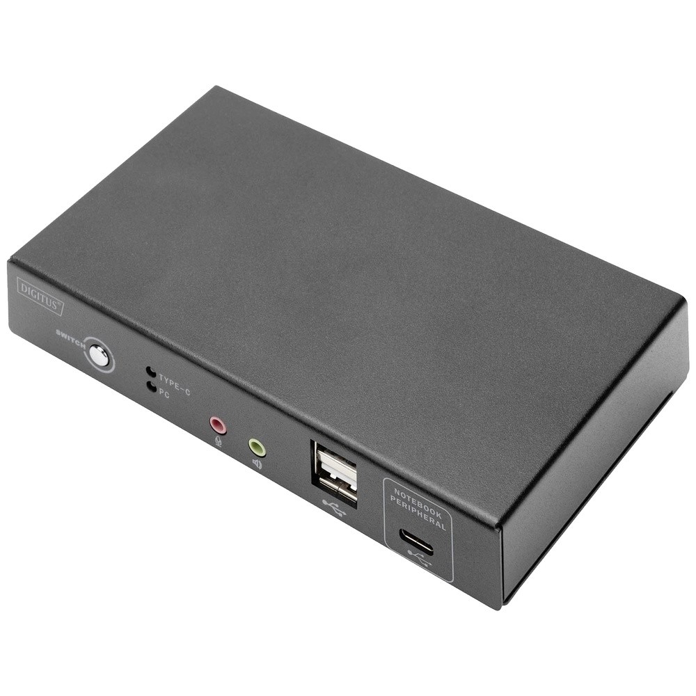 Digitus DS-12901 с 2-портовым интерфейсом KVM-Umschalter HDMI Tastatur USB разрешением 1920 x 1080 пикселей 8690₽
