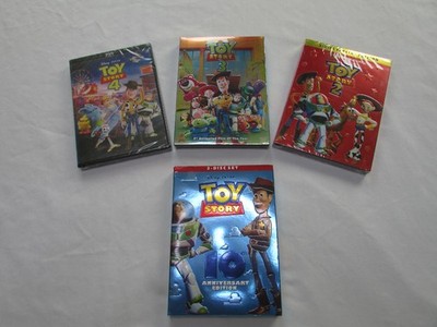 Disney Pixar 4 dvd lot Toy Story 1 (10th anniversary) ,2,3,4 NEW SEALED Shipfree