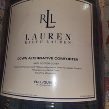 Ralph Lauren Full/Queen Down Alternative Reversible Classic RL Plaid Reversible