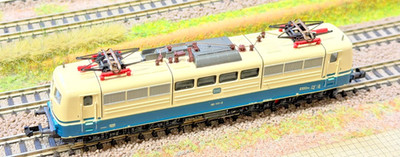 Fleischmann 7381 Spur N E-Lok BR 151 111-2 DB 6-achsig türkis/beige TOP OVP