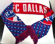 MLS FC Dallas Ruffneck Scarves Soccer Merch Scarf, Red White Blue - Original