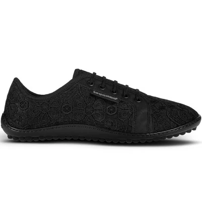 Leguano Amalfi Damen-Barfußschuhe Barfuß-Sneaker Schuhe Spitze Nero Schwarz