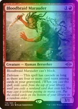 MTG Magic the Gathering Bloodbraid Marauder (116/767) Modern Horizons 2 LP FOIL
