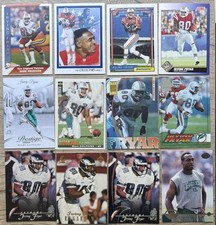 Irving Fryar NFL ⭐️ WR 12 Card Lot - Philadelphia Eagles Miami Dolphins Patriots