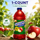 (2 pack) Snapple Apple Juice Drink, 64 fl oz, Bottle — photo 3