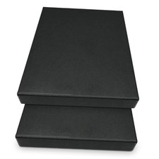 , Archival Folio Storage Box 11x14, Clamshell Design 11x14 Pack of 2 Black