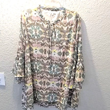 Women's Umgee Floral Print Flowy Pullover Dress Size Small