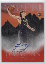 2024-25 Panini Origins Elevation Signatures Red 34/49 Johnny Furphy Auto pe8