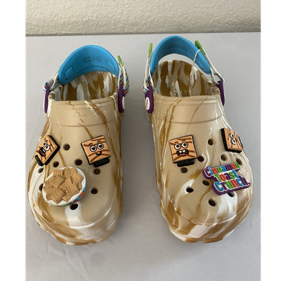 Crocs Cinnamon Toast Crunch Men's Sandals Multicolor Adjustable Strap Swirl Clog