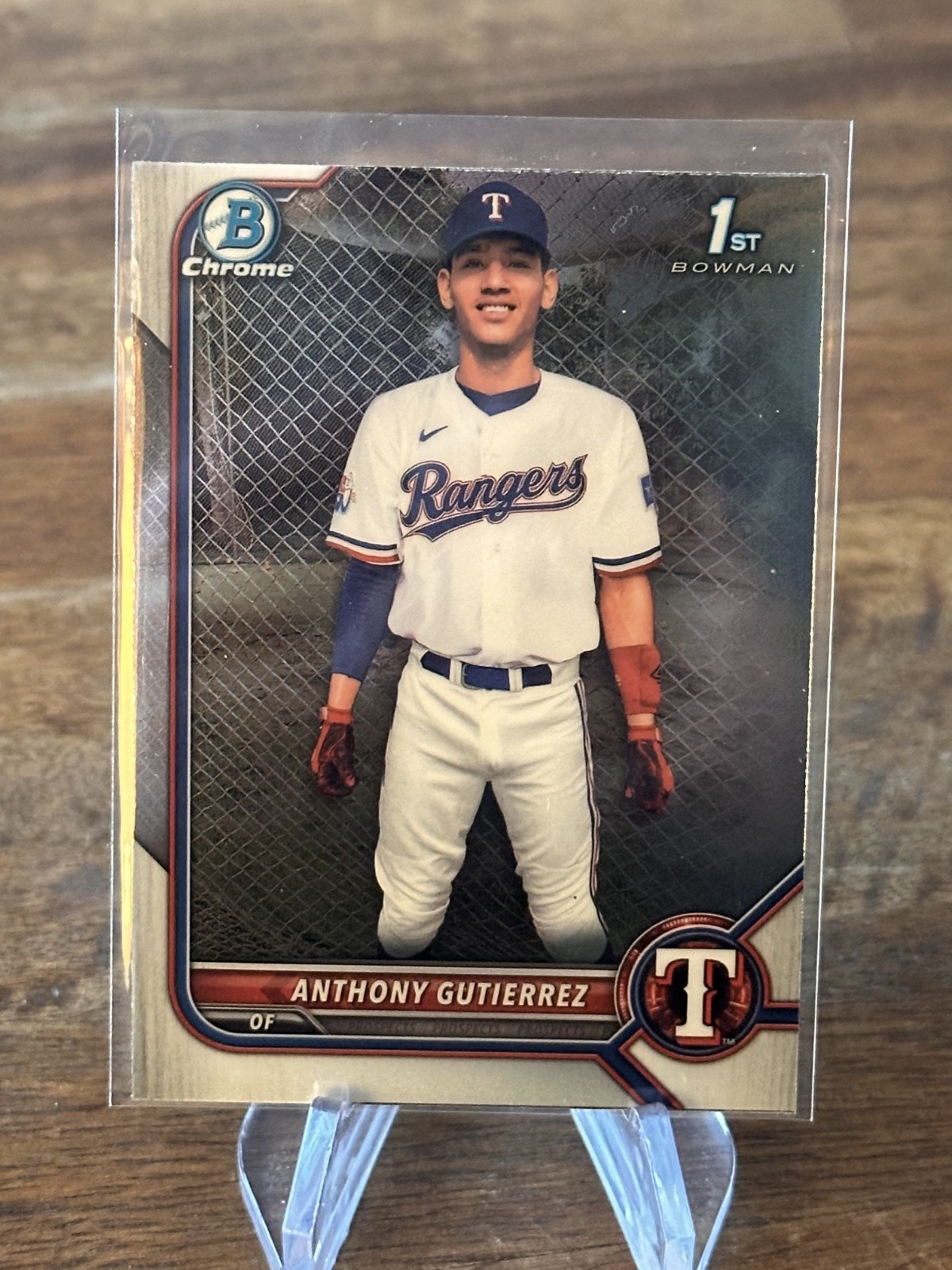 ANTHONY GUTIERREZ 2022 BOWMAN CHROME 1ST BOWMAN BCP-160 RANGERS