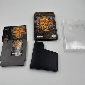 Double Dragon III NES Nintendo 1990 caja manual juego completo
