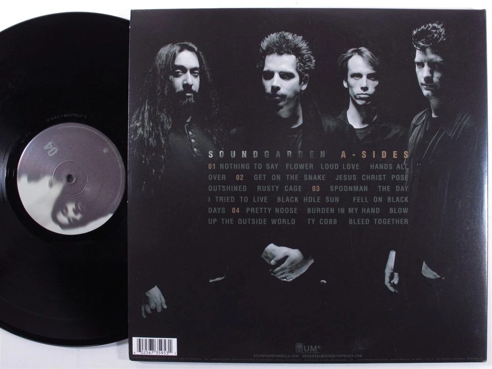 SOUNDGARDEN A-Sides A&M/UME 2XLP VG+ 180g 2018 reissue gatefold with inserts a - Image 2 of 3