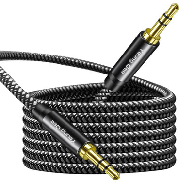 Aux Cord 10ft, 3.5mm Aux Cable - Nylon Braided Audio Cable 3.5mm Male to Male AU