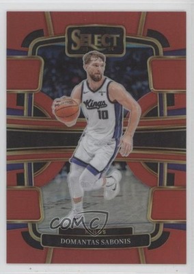 2023-24 Panini Select Concourse Red Prizm 160/199 Domantas Sabonis #25 14t3