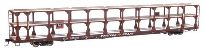 Walthers Mainline Chicago, Burlington & Quincy Rack Trailer Train Flatcar TTK...