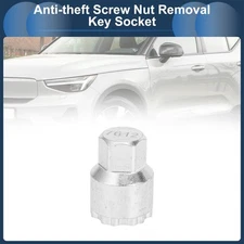 Car Wheel Lock Lug Nut #7612 Anti-theft Screw Nut Removal Key Socket for Volvo