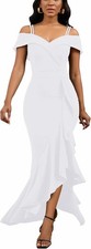 One Shoulder Sleeveless Formal Ruched Bodycon Fashion Gown Belted Cocktail Dress