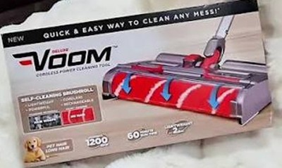 BRAND NEW~Voom DELUXE Pro Cordless Power Sweeper with Mini Sweeper