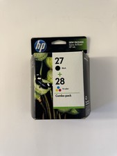 Genuine HP Black And Tri-Color Printer Ink 27 28 Combination Pack Expires 2011