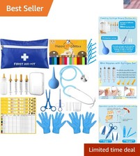 48 Pcs Puppy Kitten Whelping Kit Include 4 Puppy Feeding Tube, 6 Record Keepi...