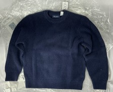 NWT The Children's Place Chunky Knit Sweater Size M 7/8 Blue 100 Cotton