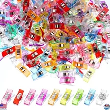 500 Assorted Color Sewing Clips - Durable Quilting & Fabric Clips for Crafting