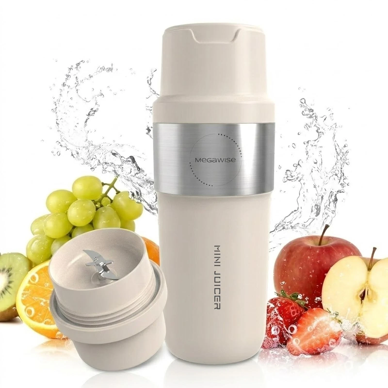 12oz Personal Blender, One-Touch Type-C Rechargeable Smoothie Maker, Portable...
