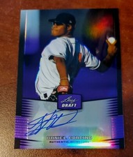 2012 Leaf Draft Daniel Corcino Purple Refractor Autograph 11/25
