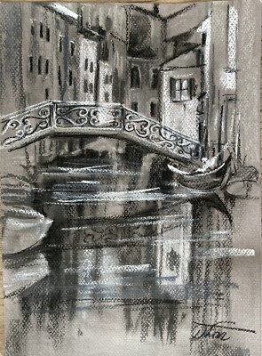 Landscape Impressionism Pastel Painting Drawing Dorothy Laz Venice
