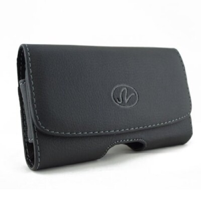 Leather Case Belt Clip Holster Cover Loops Pouch Carry for Cell Phones