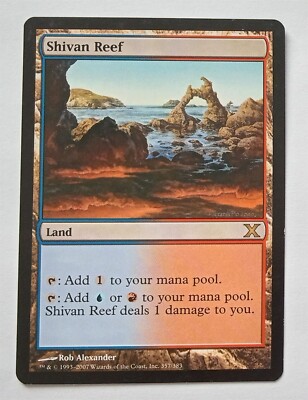 Magic MTG - Shivan Reef - 10th Tenth Edition - LP