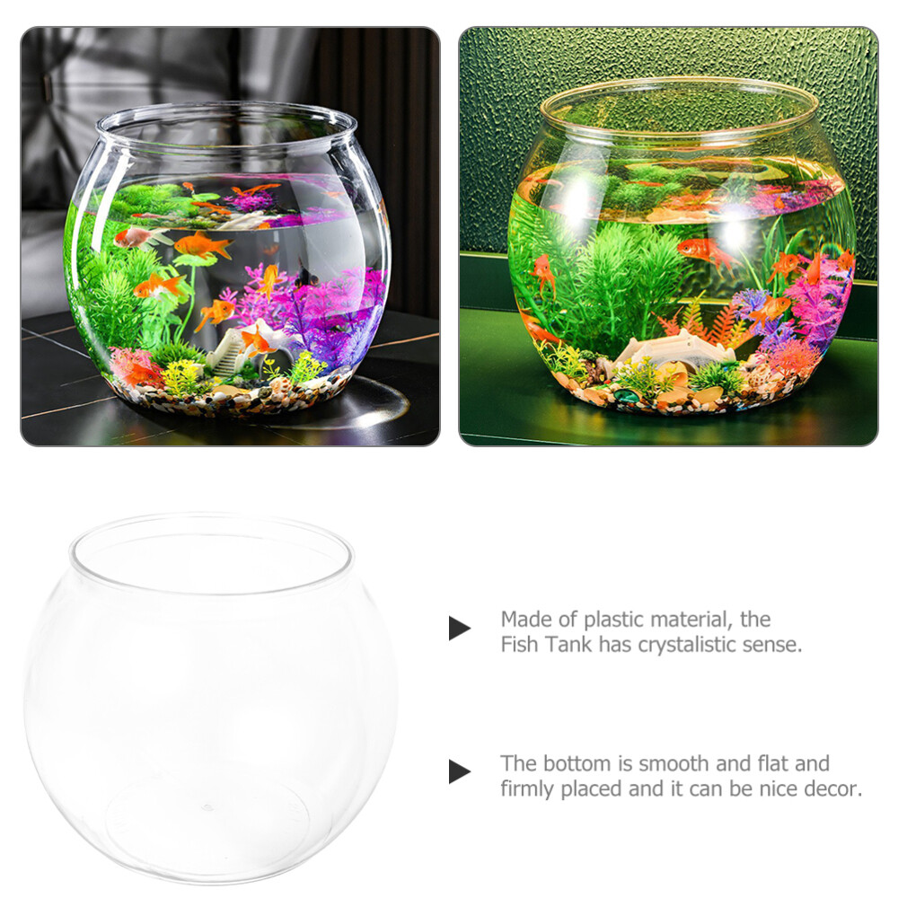 Plastic Fish Bowl Aquarium Bubble Globe Vase for Candy Drinks Carnival
