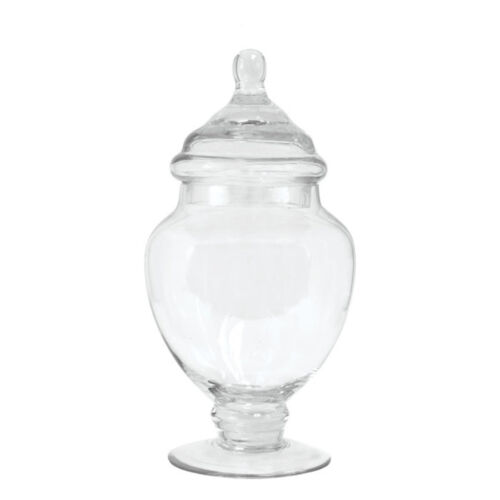 Small Tapered Glass Apothecary Candy Jar, 10-inch - Picture 6 of 7