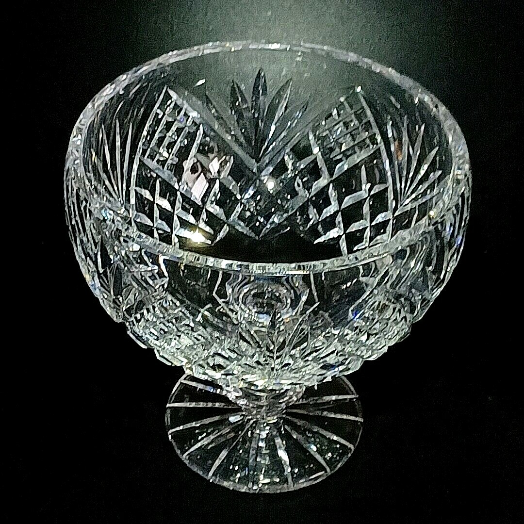 TIPPERARY DOVE HILL CENTERPIECE FOOTED BOWL, Cut Lead Crystal, 6 1/2 ", IRELAND
