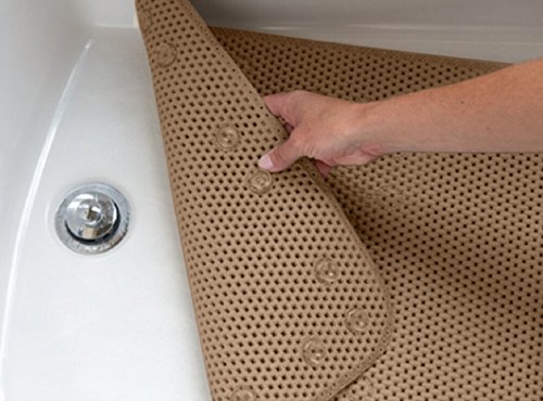 Alfombra de baño antibacteriana 36"x17" para bañera alfombra de ducha antideslizante alfombra de baño con ventosa - Imagen 11 de 49