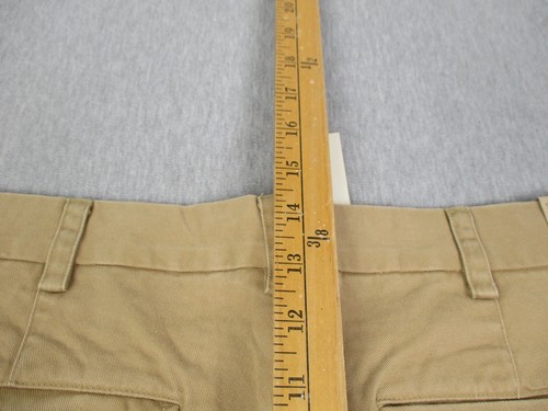 VINTAGE Banana Republic Pants Mens 32x32 Smithfields Tan Pleated Relaxed W/ Tags - Picture 18 of 20