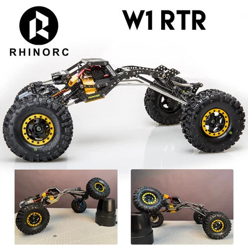 Rhino RC W1 RTR Chassis 317mm 1/10 Shafty Crawler Rig MOZA 1.9 Tires Brass Wheel - Picture 20 of 21