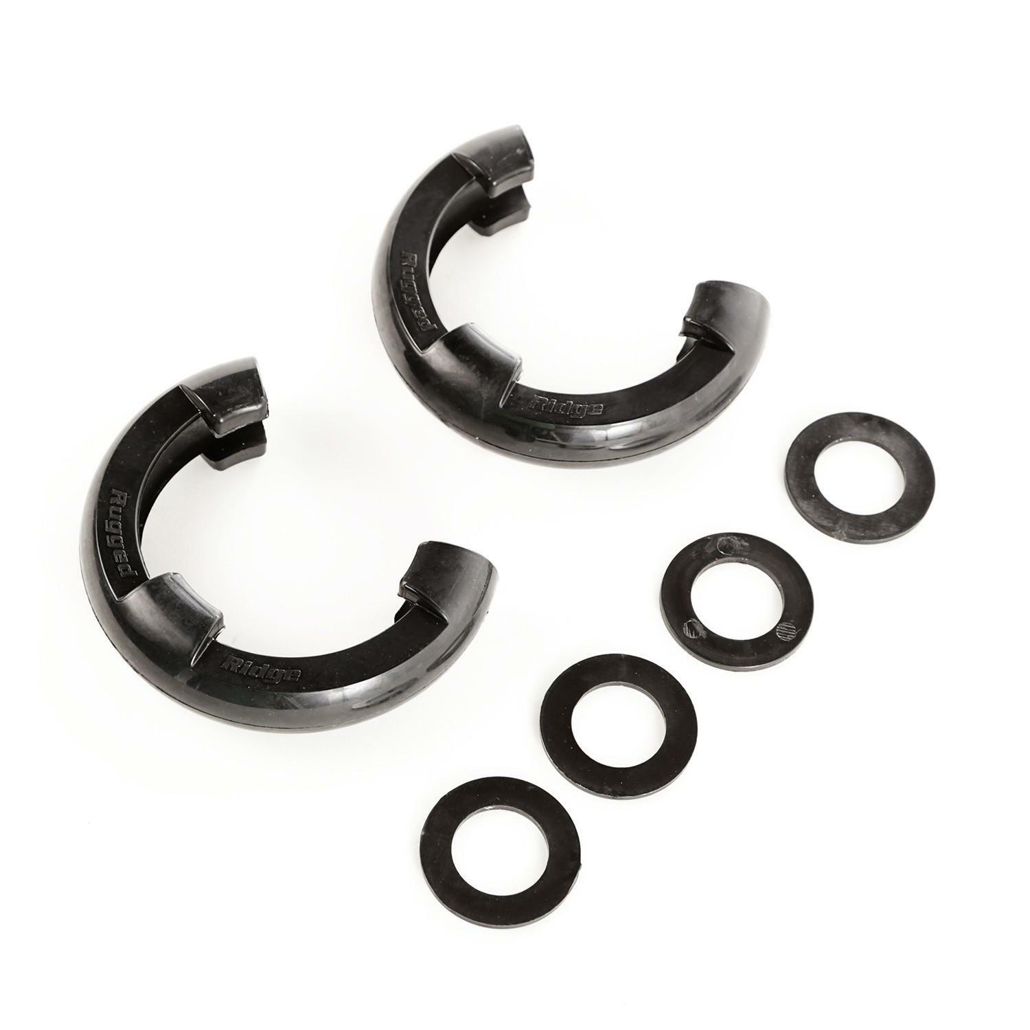 Kit isolateur de manille D-Ring 7/8 pouce en polymère noir haute résistance