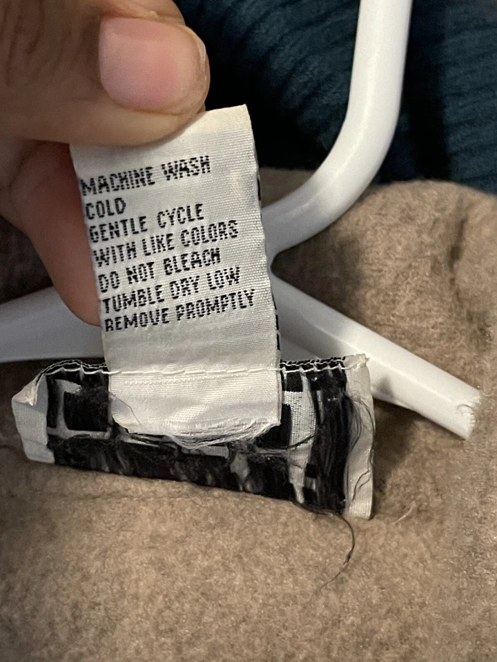 TEDDI Tan Fleece Women’s Jacket/Coat Beige Hearts Size L - Image 4 of 4