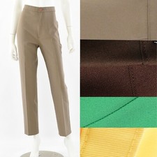 Vintage Levi's High Waisted Pants Size 2 4 8 Bright Green Yellow Brown Disco NOS