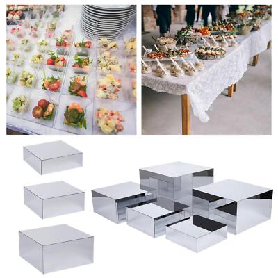Buffet Riser Brunch vielseitiger Spiegel Acryl Hochzeitstorte Ständer
