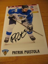 Patrik Puistola  - Finland -  SIGNED PHOTO - de