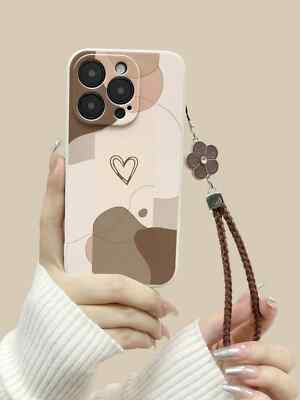 Handyhülle Valentine Herz matt mit abnehmbarer Kette für iPhone Android