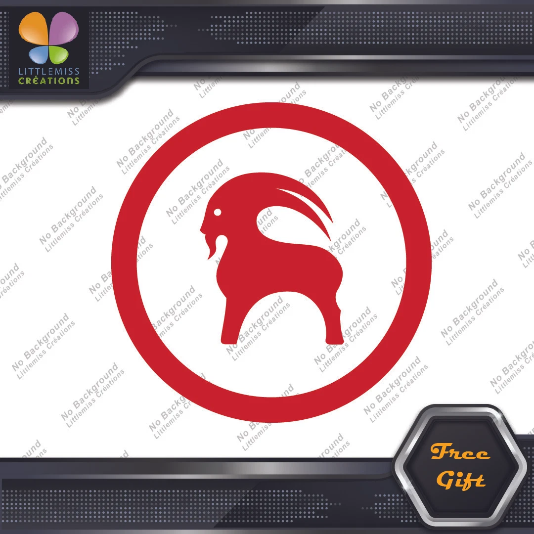 Compatible Backcountry Goat Circle Logo Sports Clothing Vinyl Decals Stickers