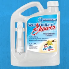 Wet & Forget Weekly Shower Cleaner, Vanilla Scent, Bathroom Cleaners, 64 fl oz