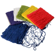 Tropical Luau Party Large Colored Fish Net Cotton 30'x6' Hanging Decoration