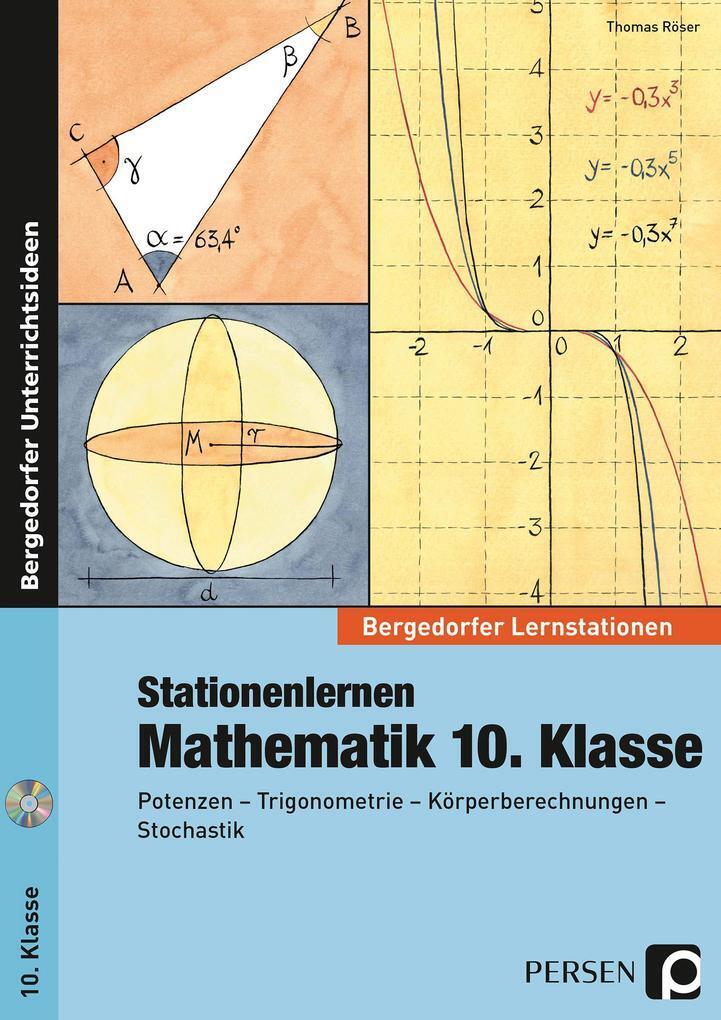 Thumbnail - Stationenlernen Mathematik 10. Klasse | Thomas Röser | 2016 | Deutsch