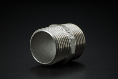 Edelstahl Doppelnippel | Fitting | AG x AG | V4A Gewindefitting | Doppelnippel